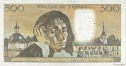 500 Francs PASCAL FRANCE  1976 F.71.15a F+