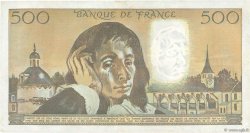 500 Francs PASCAL FRANCE  1980 F.71.21 VF