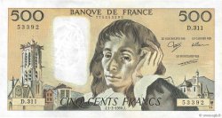 500 Francs PASCAL FRANKREICH  1990 F.71.43 fVZ