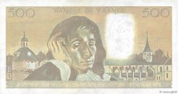 500 Francs PASCAL FRANCE  1990 F.71.43 VF+