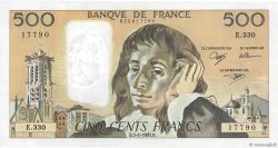 500 Francs PASCAL FRANCE  1990 F.71.45 VF+