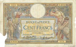 100 Francs LUC OLIVIER MERSON sans LOM FRANKREICH  1923 F.23.16 fSGE