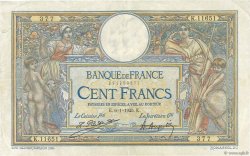 100 Francs LUC OLIVIER MERSON grands cartouches FRANCE  1925 F.24.03