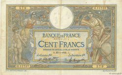 100 Francs LUC OLIVIER MERSON grands cartouches FRANCIA  1925 F.24.03 BC