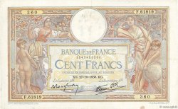 100 Francs LUC OLIVIER MERSON type modifié FRANKREICH  1938 F.25.33