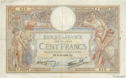 100 Francs LUC OLIVIER MERSON type modifié FRANKREICH  1938 F.25.34 SS