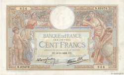 100 Francs LUC OLIVIER MERSON type modifié FRANCIA  1938 F.25.34 MBC+
