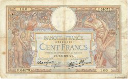 100 Francs LUC OLIVIER MERSON type modifié FRANKREICH  1939 F.25.41