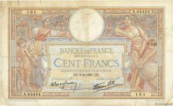 100 Francs LUC OLIVIER MERSON type modifié FRANKREICH  1939 F.25.42 SGE
