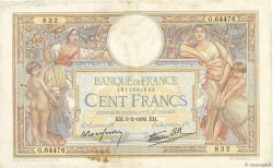 100 Francs LUC OLIVIER MERSON type modifié FRANCIA  1939 F.25.42 BC