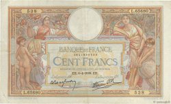 100 Francs LUC OLIVIER MERSON type modifié FRANKREICH  1939 F.25.45 SS