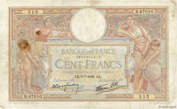 100 Francs LUC OLIVIER MERSON type modifié FRANCE  1939 F.25.48 F