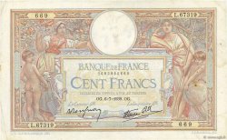100 Francs LUC OLIVIER MERSON type modifié FRANKREICH  1939 F.25.48 fSS