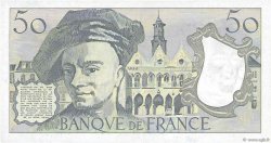 50 Francs QUENTIN DE LA TOUR Fauté FRANCE  1982 F.67.08 XF+
