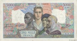 5000 Francs EMPIRE FRANÇAIS FRANCIA  1945 F.47.15 BC+
