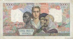 5000 Francs EMPIRE FRANÇAIS FRANCIA  1945 F.47.16 BC