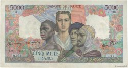 5000 Francs EMPIRE FRANÇAIS FRANCIA  1945 F.47.23 MBC