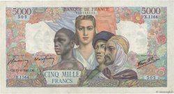 5000 Francs EMPIRE FRANÇAIS FRANCIA  1945 F.47.43 BC+