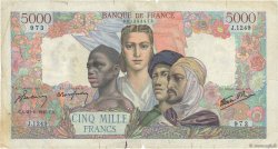 5000 Francs EMPIRE FRANÇAIS FRANKREICH  1945 F.47.44 SGE