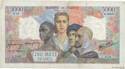 5000 Francs EMPIRE FRANÇAIS FRANCIA  1947 F.47.57 MB