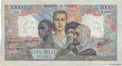 5000 Francs EMPIRE FRANÇAIS FRANCIA  1947 F.47.58 BC
