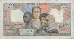 5000 Francs EMPIRE FRANÇAIS FRANKREICH  1947 F.47.58 SS