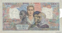 5000 Francs EMPIRE FRANÇAIS FRANKREICH  1947 F.47.60 SGE