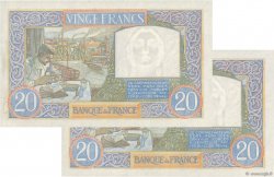 20 Francs TRAVAIL ET SCIENCE Consécutifs FRANCE  1939 F.12.01 XF+