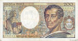 200 Francs MONTESQUIEU alphabet 101 FRANCE  1992 F.70bis.01 F