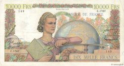 10000 Francs GÉNIE FRANÇAIS FRANCE  1951 F.50.53 VF