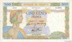 500 Francs LA PAIX FRANKREICH  1941 F.32.14 SS