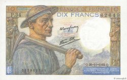 10 Francs MINEUR FRANCIA  1942 F.08.06 SC