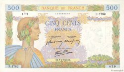 500 Francs LA PAIX FRANCIA  1942 F.32.34 SPL