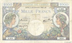 1000 Francs COMMERCE ET INDUSTRIE FRANCIA  1940 F.39.02 MB