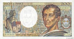 200 Francs MONTESQUIEU FRANCIA  1990 F.70.10c q.BB