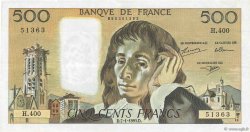 500 Francs PASCAL FRANKREICH  1993 F.71.51 fVZ