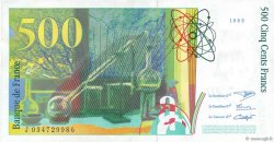 500 Francs PIERRE ET MARIE CURIE FRANKREICH  1995 F.76.02 fVZ