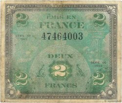 2 Francs DRAPEAU FRANKREICH  1944 VF.16.01 SGE