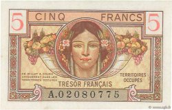 5 Francs TRÉSOR FRANÇAIS FRANKREICH  1947 VF.29.01 SS