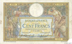 100 Francs LUC OLIVIER MERSON sans LOM FRANCIA  1910 F.23.02 BC