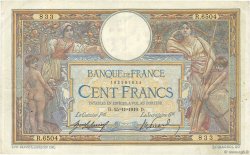 100 Francs LUC OLIVIER MERSON sans LOM FRANCIA  1919 F.23.11 MBC