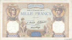 1000 Francs CÉRÈS ET MERCURE FRANCE  1927 F.37.01 F+