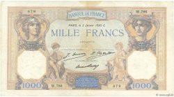 1000 Francs CÉRÈS ET MERCURE FRANCE  1930 F.37.04 pr.TTB