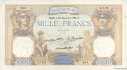 1000 Francs CÉRÈS ET MERCURE FRANCIA  1930 F.37.05 BC+