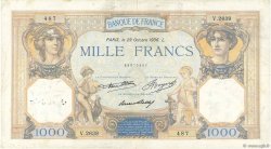 1000 Francs CÉRÈS ET MERCURE FRANCE  1936 F.37.09 F