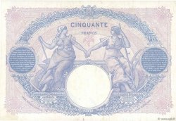 50 Francs BLEU ET ROSE FRANCE  1923 F.14.36 XF-