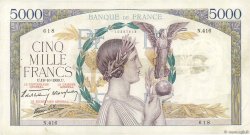 5000 Francs VICTOIRE Impression à plat FRANCE  1939 F.46.15