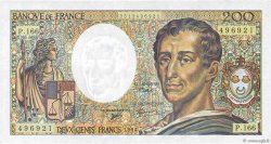 200 Francs MONTESQUIEU Modifié FRANKREICH  1994 F.70/2.01 VZ