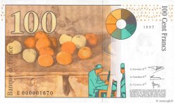 100 Francs CÉZANNE FRANCIA  1997 F.74.01 FDC