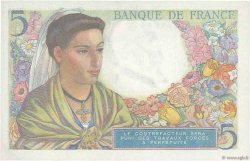 5 Francs BERGER FRANCE  1943 F.05.01 AU